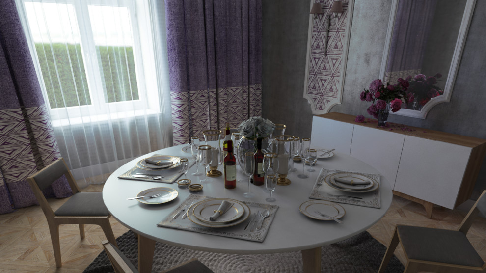 Обеденная комната в стиле Новая классика