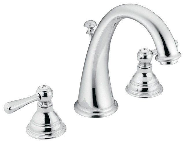 traditional bathroom sink and faucet