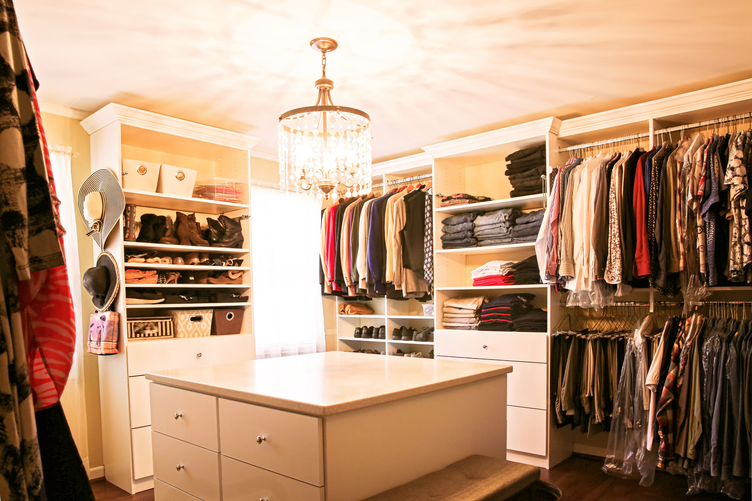 Bedroom turned closet