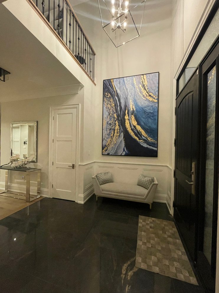 Inspiration for a transitional entryway remodel in Toronto