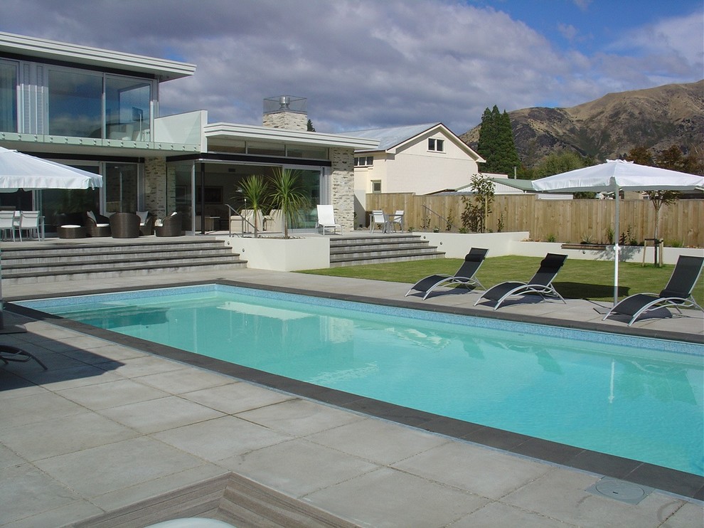 Design ideas for a modern pool in Dunedin.