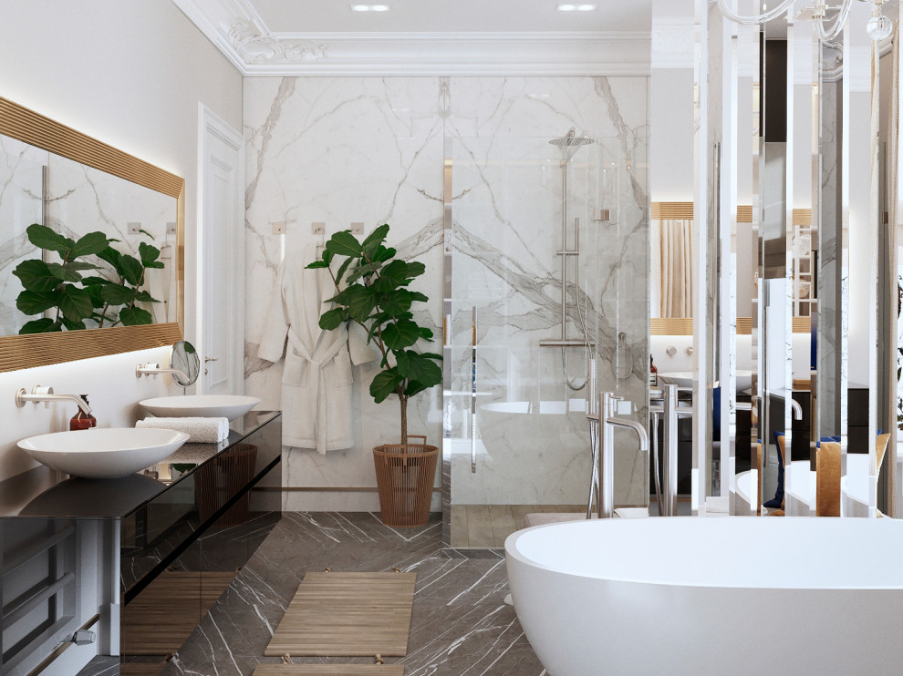 Особняк Алексея Ягудина и Татьяны Тотьмяниной. Ванная