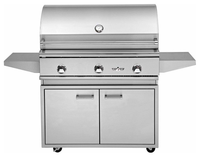 Freestanding Gas Grill 38 Propane Contemporary Outdoor