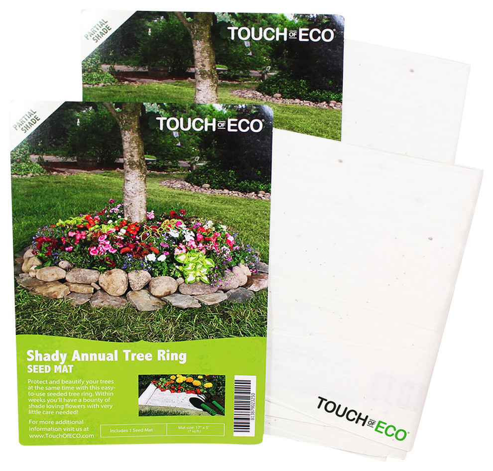 Shady Tree Roll Out Flower Mat, 2Pack Contemporary Bulbs And Seeds by Touch of ECO Houzz