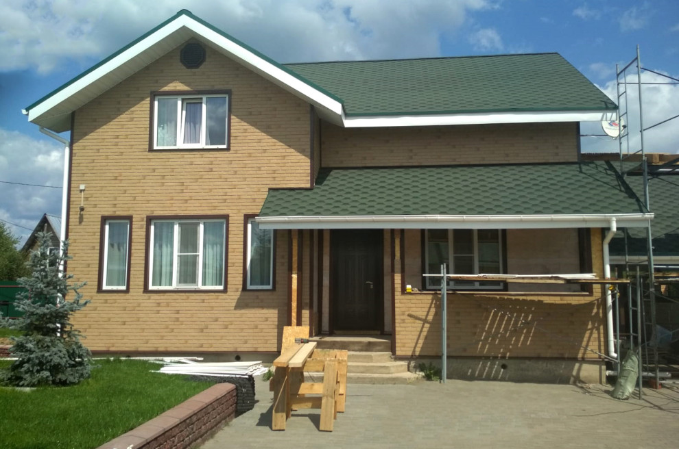 Фасады домов с материалами Docke