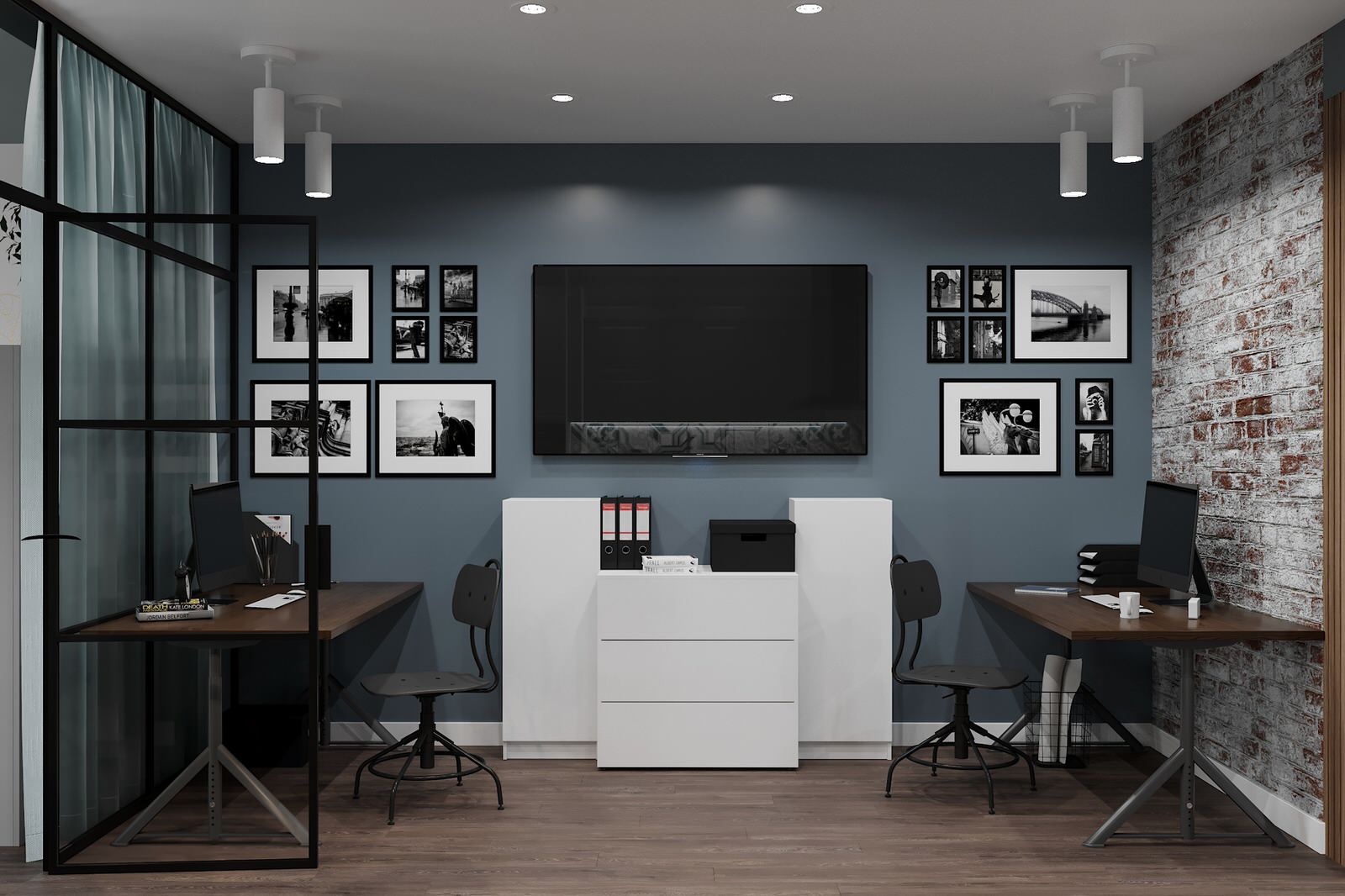 Рабочая зона для двух программистов