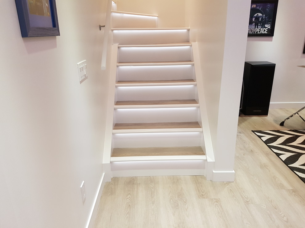 Inspiration for an eclectic staircase remodel in Calgary