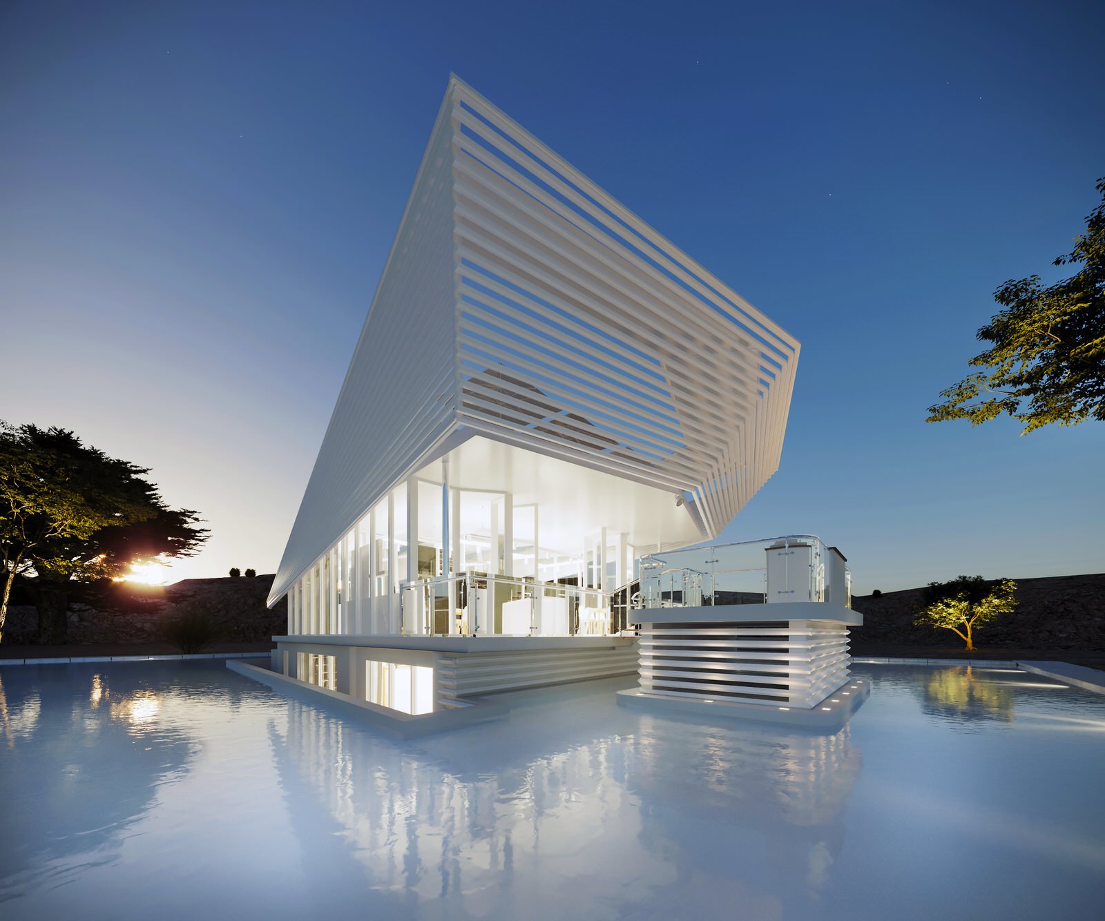 Морской гигант концепция дома с аквариумом растений