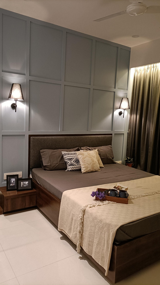 Inspiration for a contemporary bedroom in Pune.