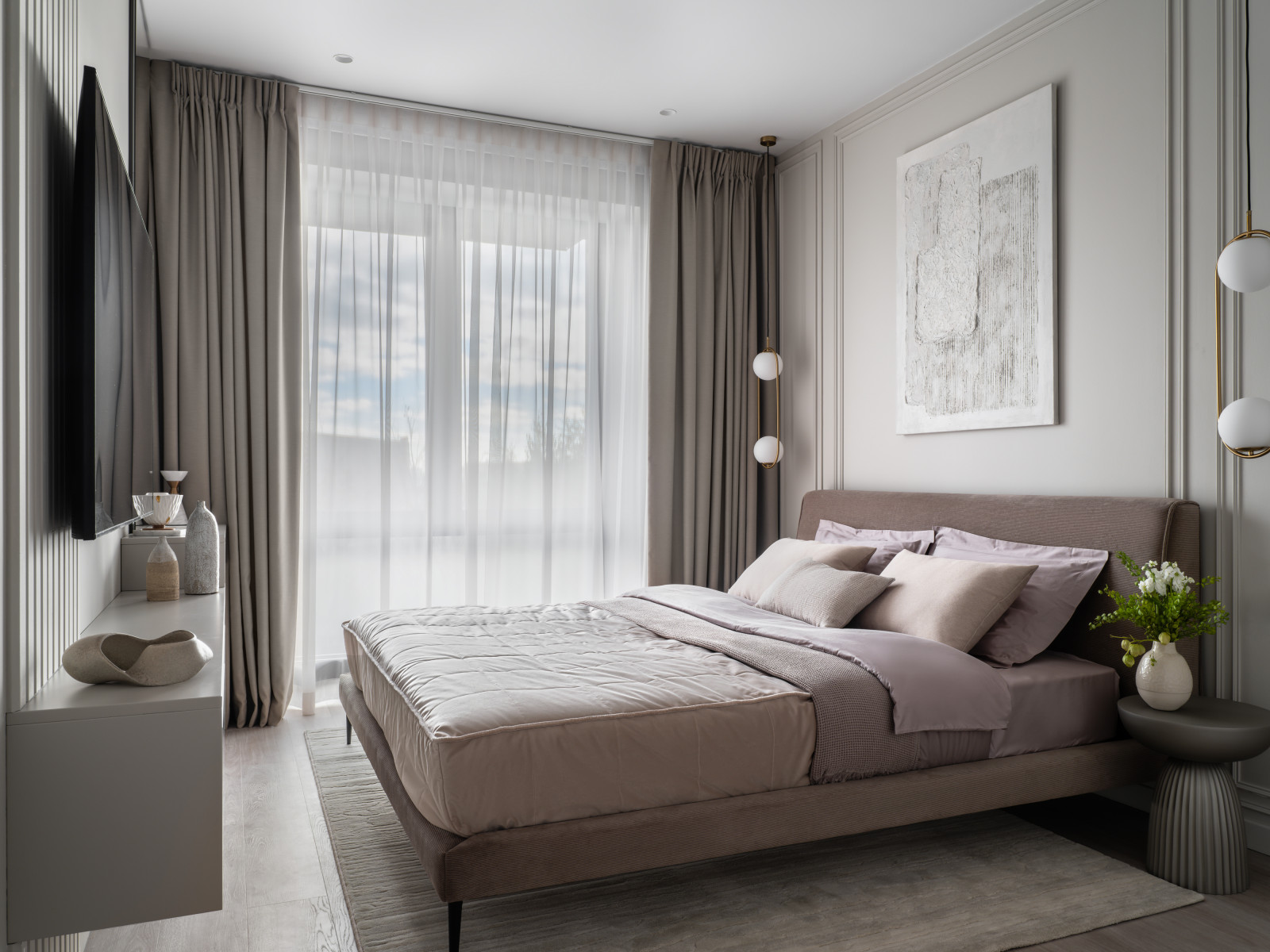 Дизайн интерьера квартиры в современном стиле в ЖК Метрополия