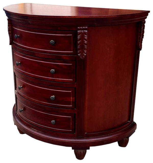 Demilune Rounded Chest Traditional Accent Chests And by