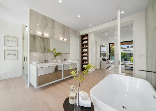 This Contemporary Style, Bathroom Remodel in Los Angeles, CA - Bathroom ...