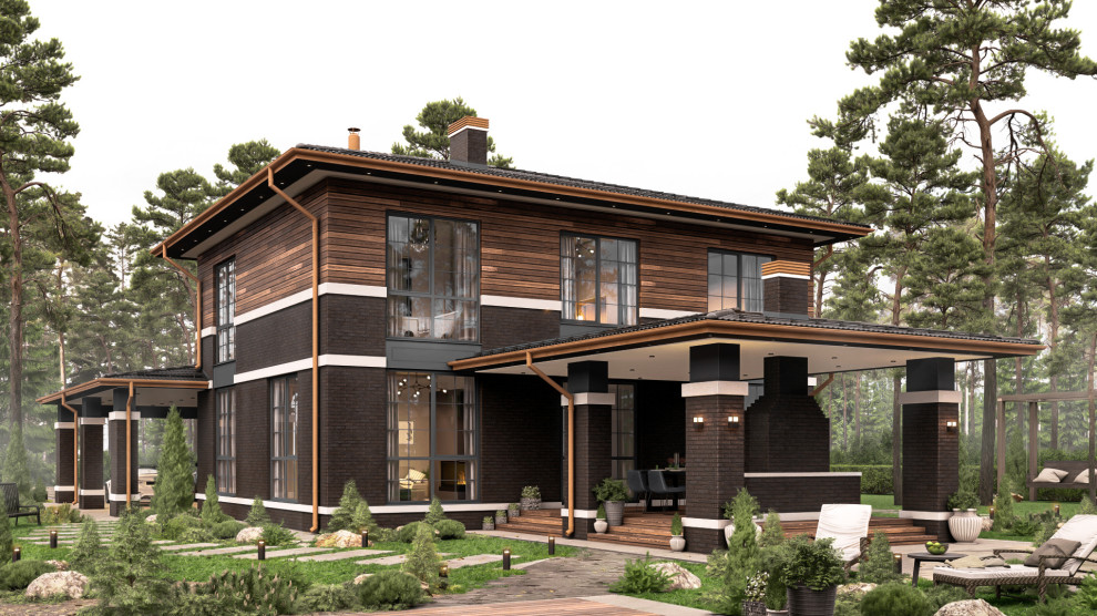 Двухэтажный частный дом в пл. Здравница МО