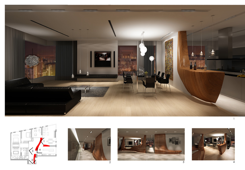 Проект квартиры в ЖК Мосфильмовский