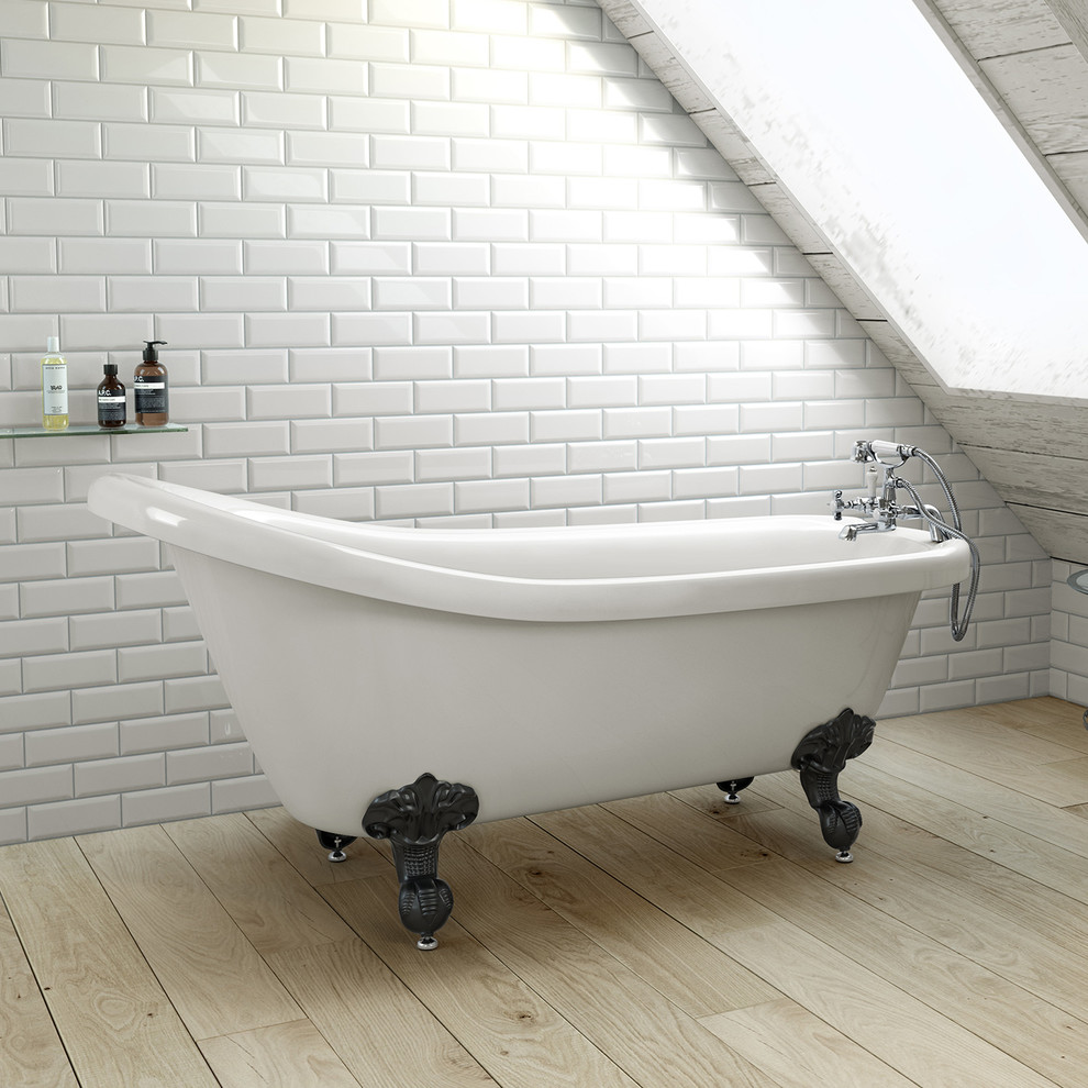 Design ideas for a traditional bathroom in West Midlands.