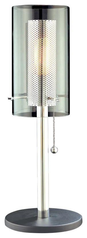 Robert Sonneman Lighting 4392.57 Zylinder 1 Light Floor Lamps in Polished Chrome