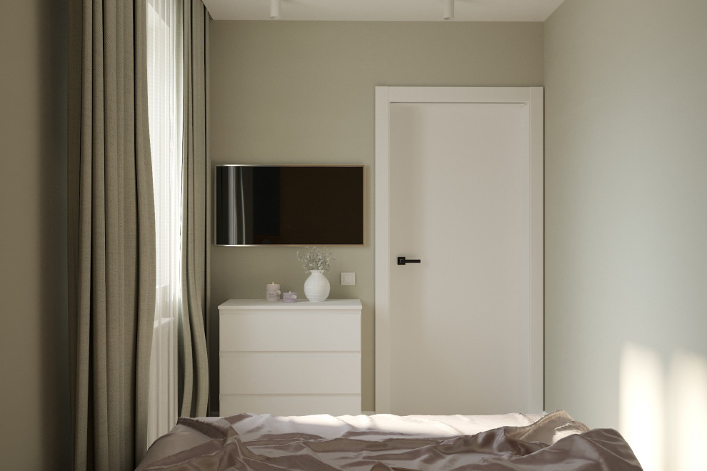 Частный дом «серые оттенки минимализма с современной классикой»