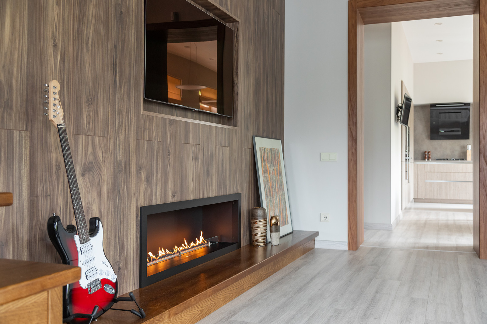 Интерьер двухуровневой квартиры в Калининграде.