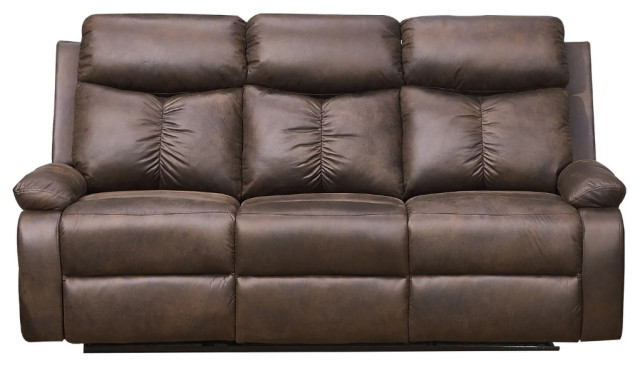 B Furniture Microfiber Reclining Sofa Brown Contemporary Sofas By Vanity Art Llc Houzz B Furniture Microfiber Reclining, Art Van Leather Reclining Sofa
