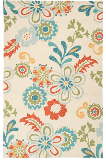 Surya SOM-7706 Storm Indoor/Outdoor Area Rug, 3'3' x 5'3', Sky Blue ...