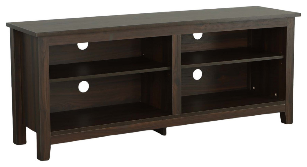 Taft 58" TV Entertainment Console, Mahagony/Reddish Brown