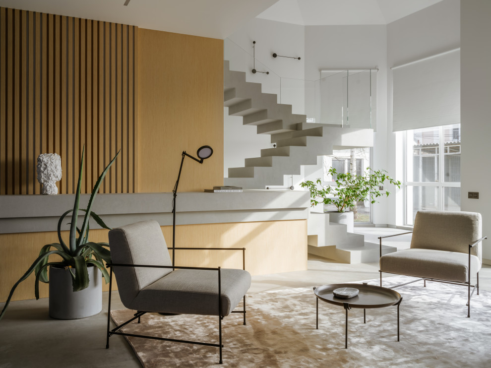 Дом с парящей лестницей