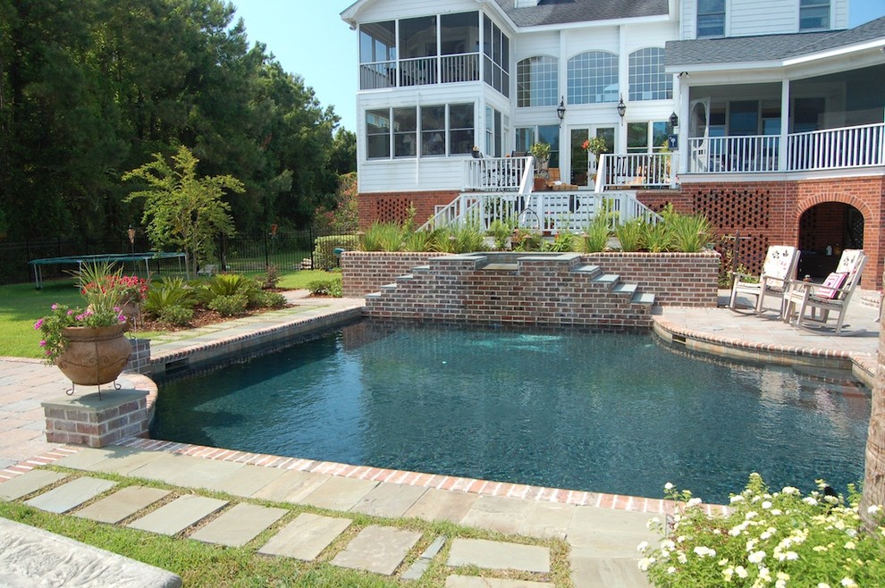 Modern pool in Charleston.