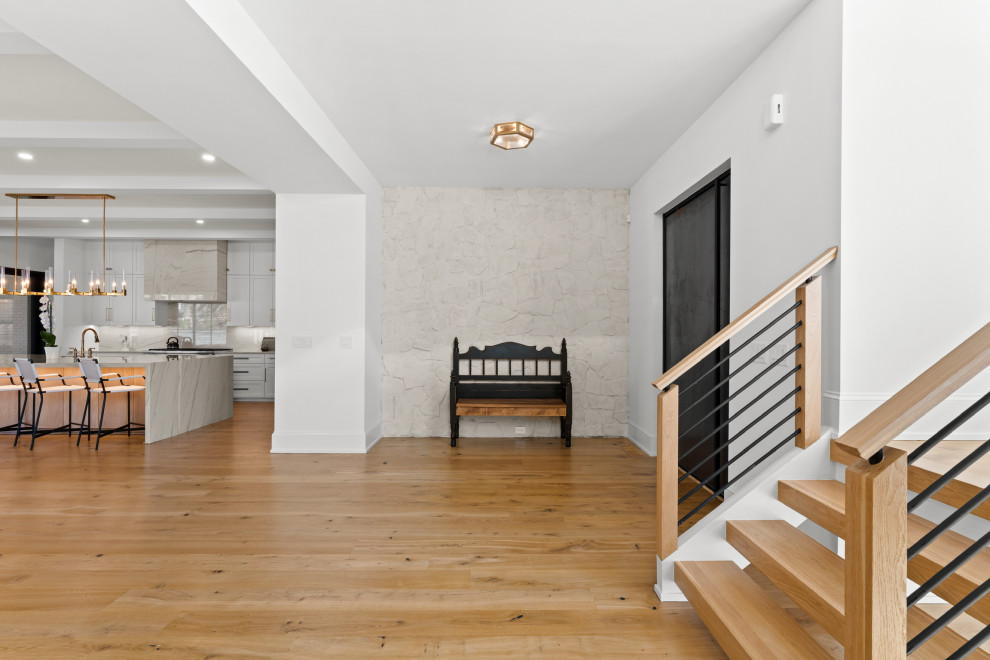 Home design - transitional home design idea in Charlotte