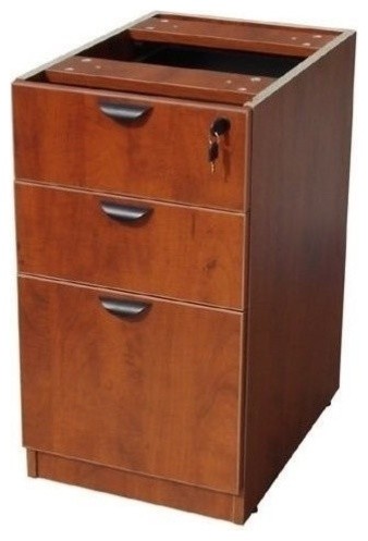 Scranton Co 3 Drawer Wood File Cabinet In Cherry Transitional Filing Cabinets By Homesquare