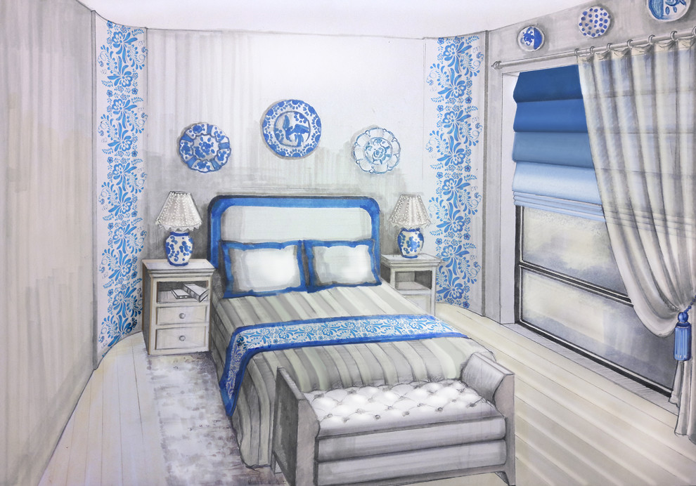 Проект дома в рисованной технике