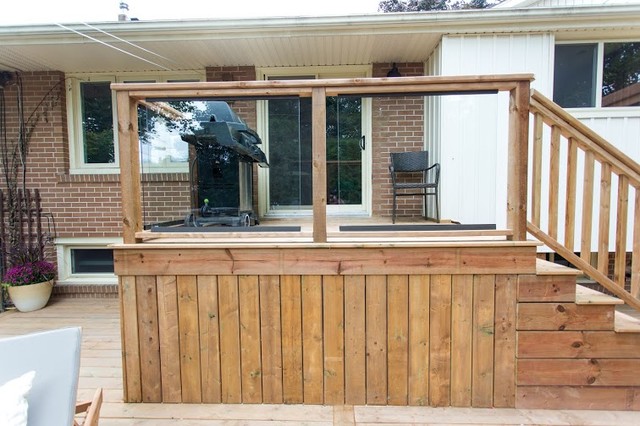 Leave It To Bryan Backyard Deck contemporary-terrace