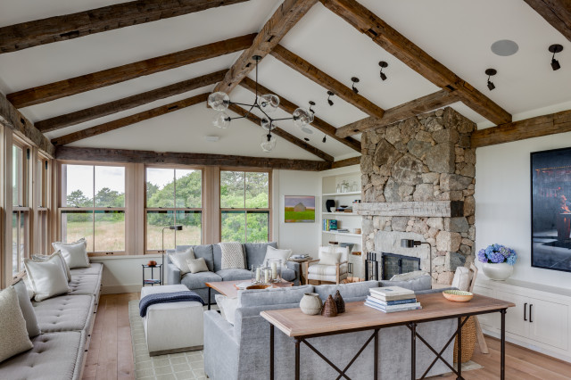 South Hill Camp coastal-living-room
