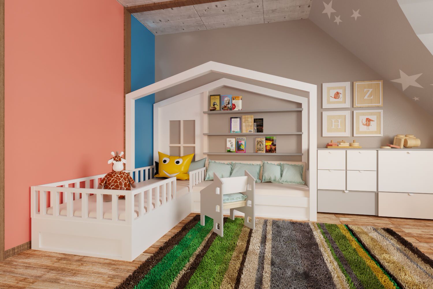 Загородный дом в современном лофте