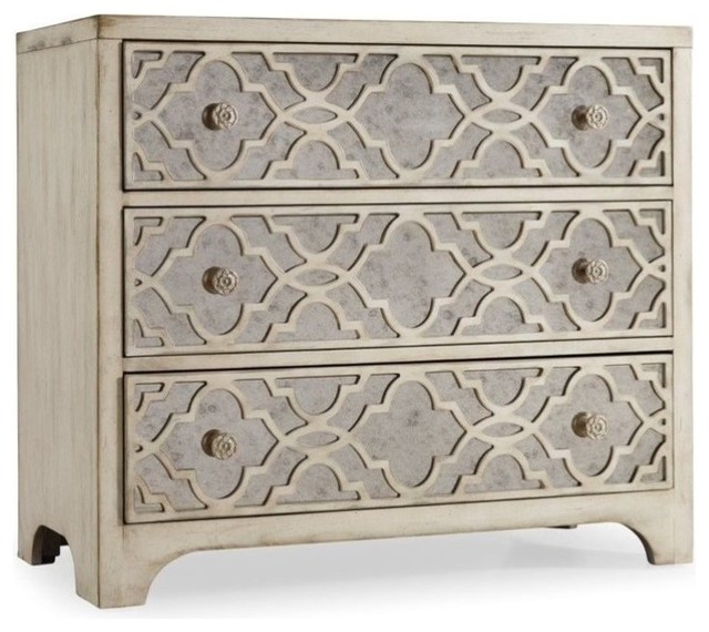Beaumont Lane Fretwork Accent Chest in Pearl Essence