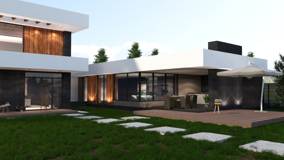 Дом Минимализм в пос.Позелы