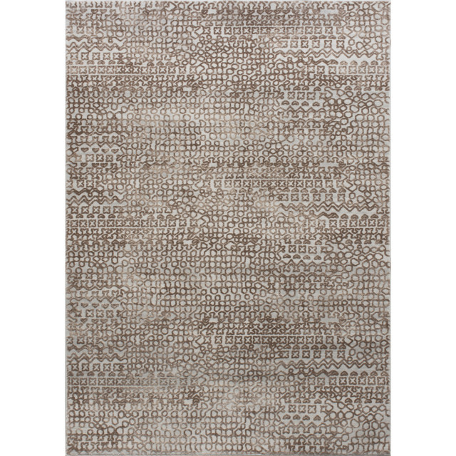 Renwil Polyester Rectangle Area Rugs With Brown And Grey Finish RARI
