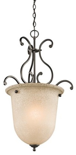 Kichler 43229OZ Camerena 1 Light Indoor Pendant With Urn-Style Glass Shade