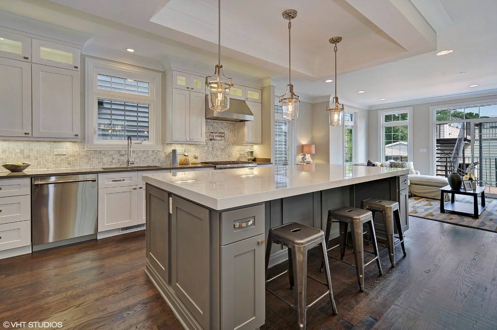 Transitional kitchen photo in Chicago