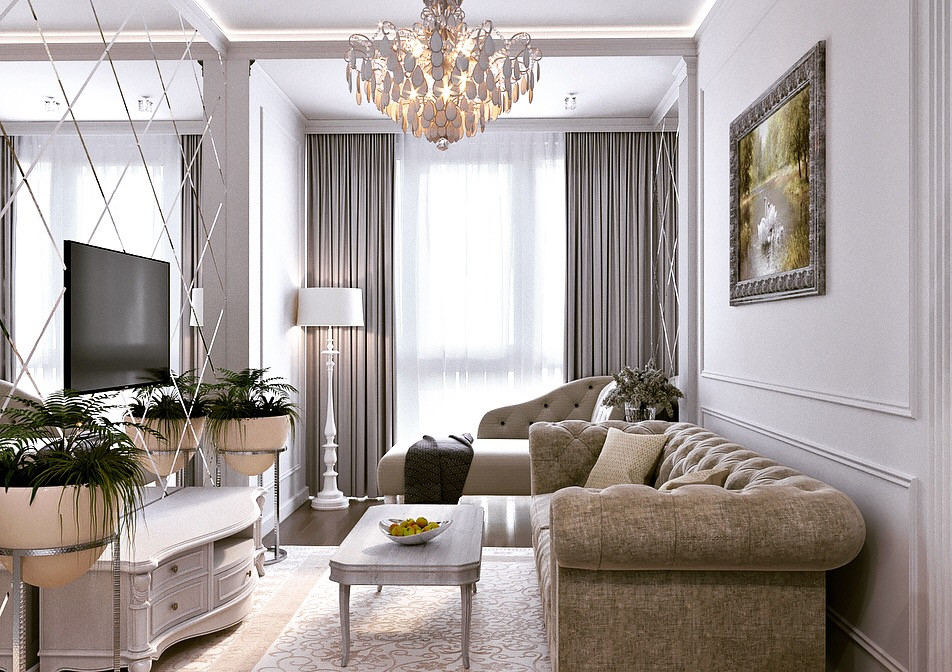 Квартира в Сколково - Гостиная