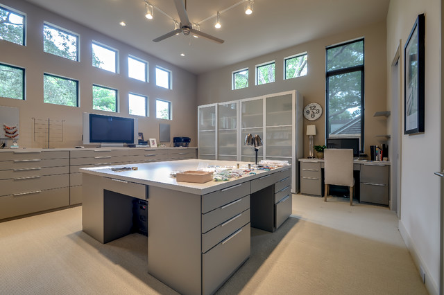 Office Workroom Modern Home Office Dallas By Ware