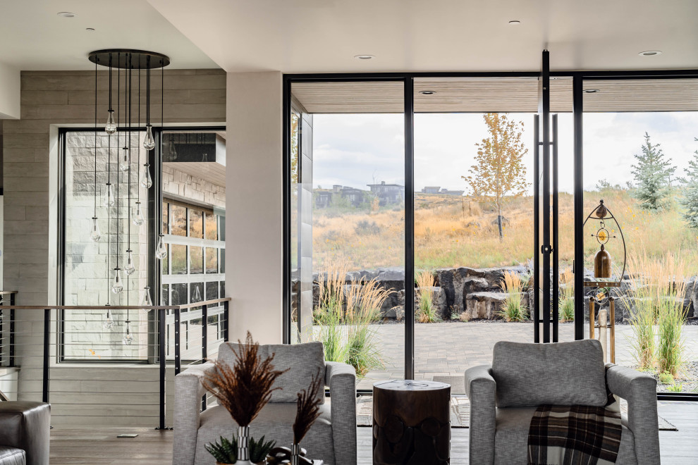 Inspiration for a contemporary home design remodel in Salt Lake City