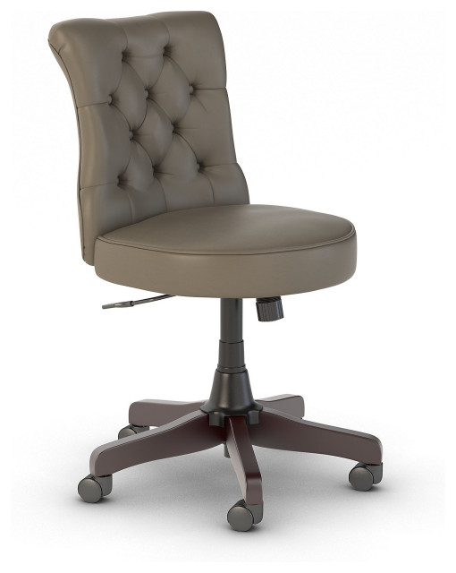 Mayfield Mid Back Tufted Office Chair Transitional Office Chairs