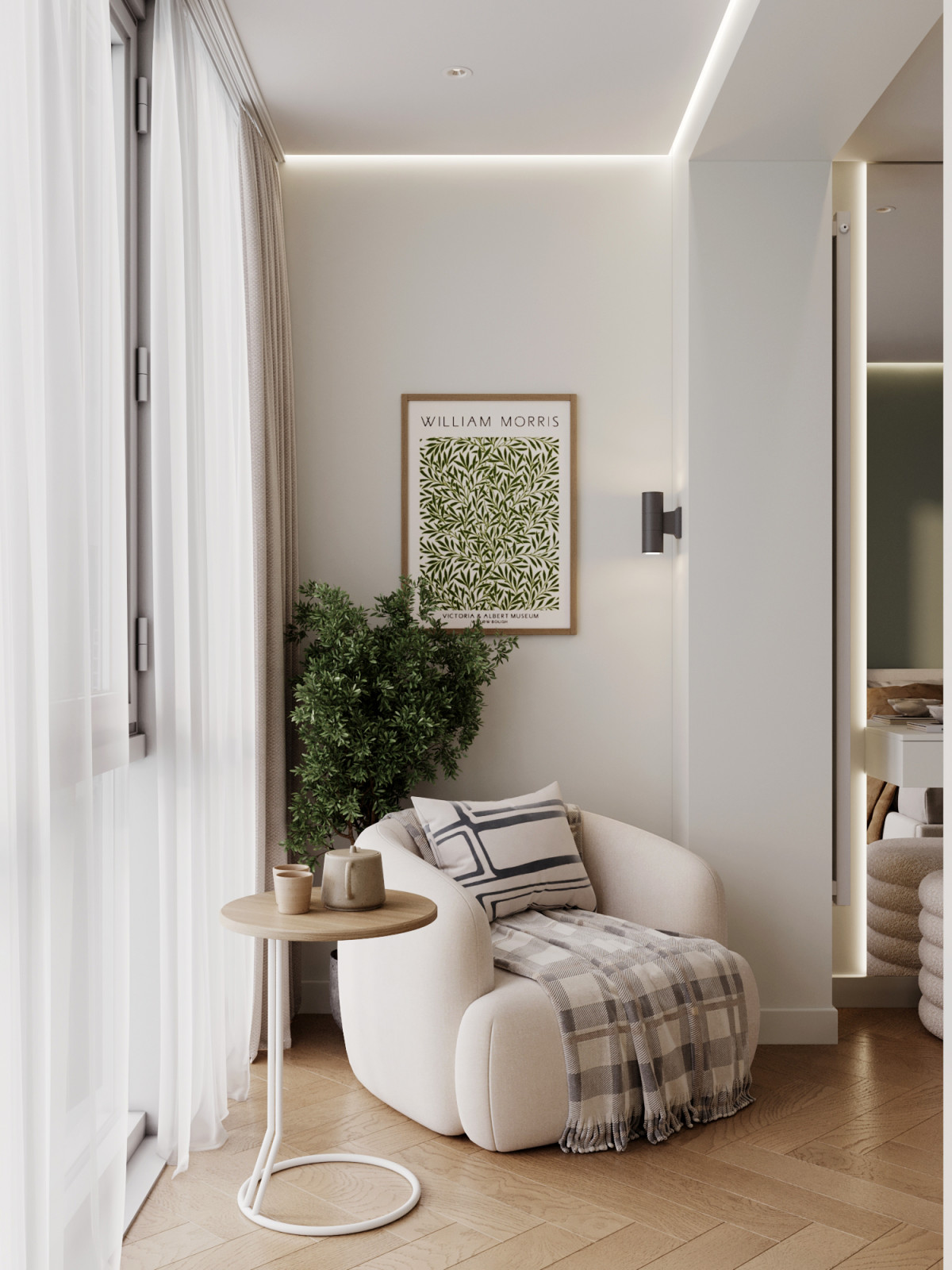 Трехкомнатная квартира в городе Дубнаа