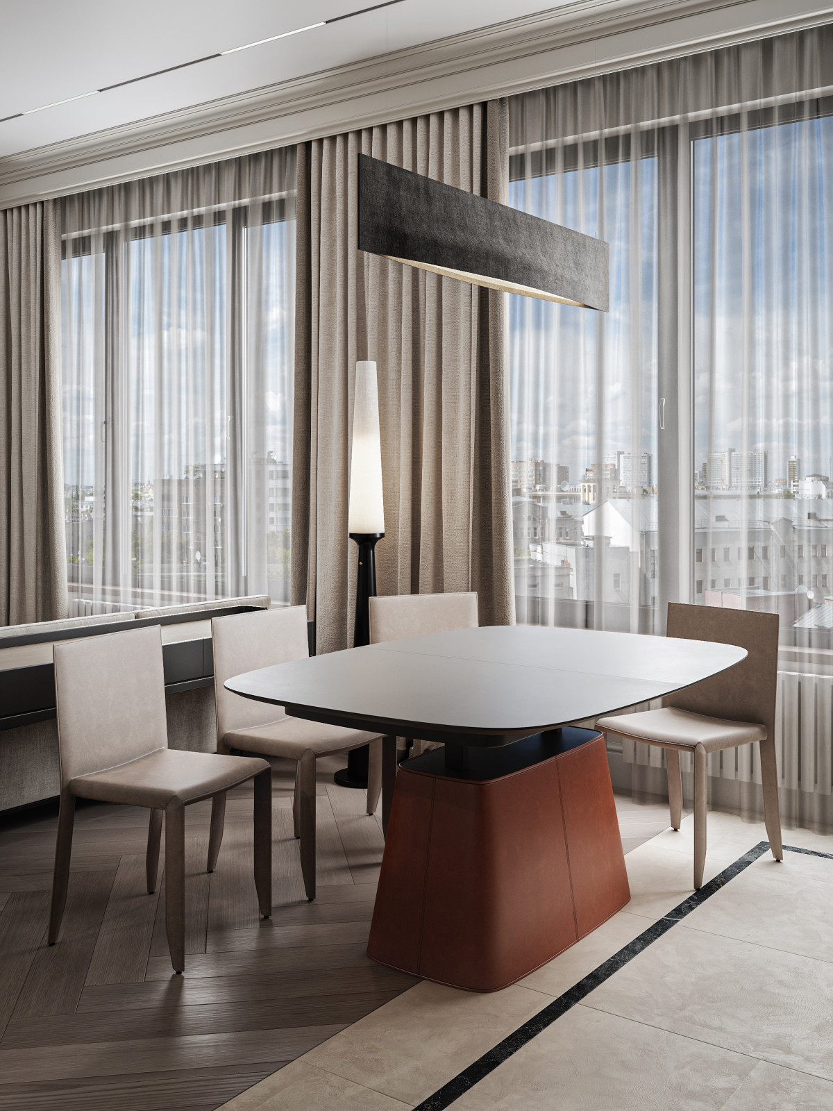 Дизайн-проект квартиры 70м2 в ЖК Ривер Парк