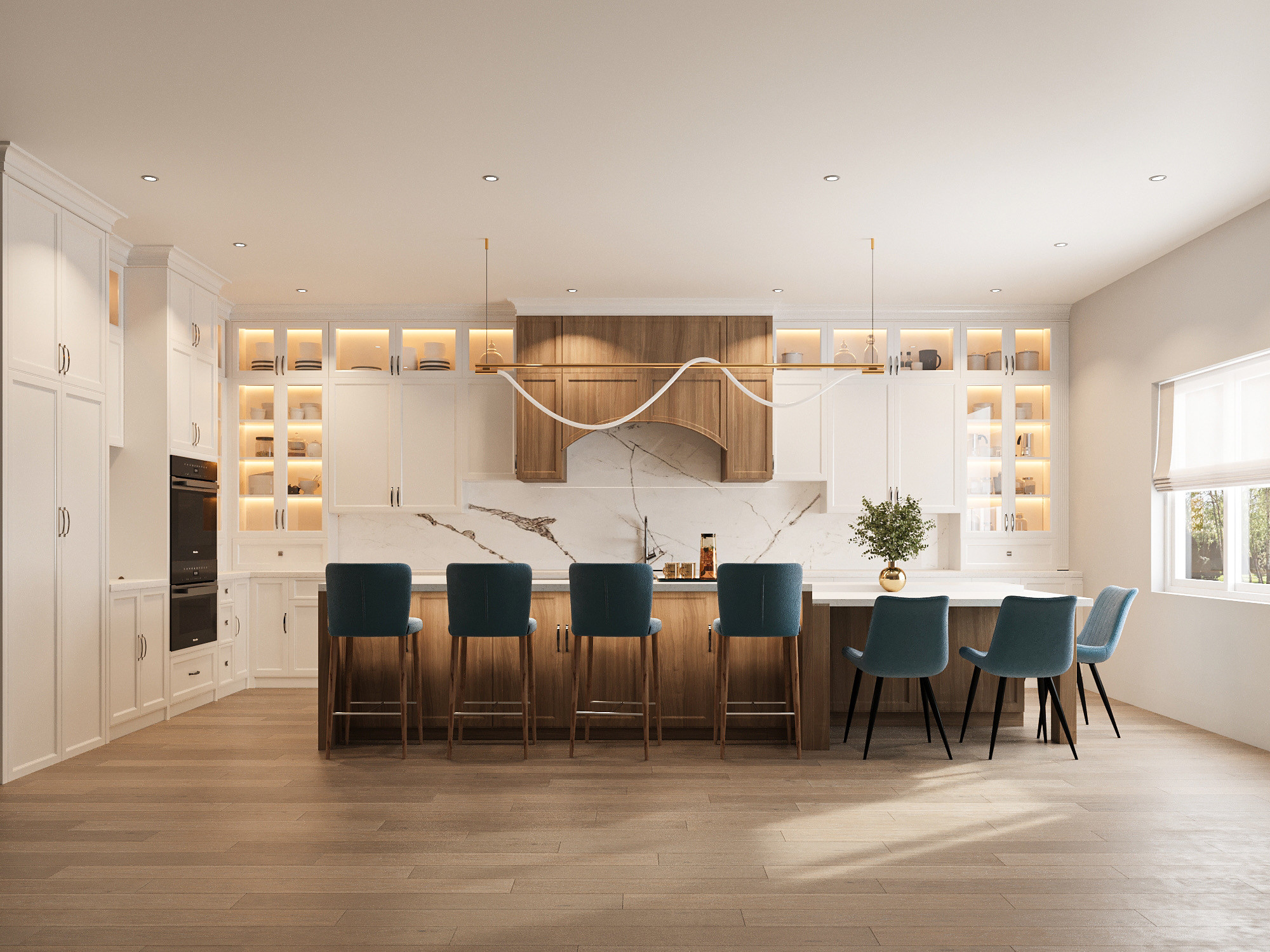 Modern Transitional Virtual Kitchen