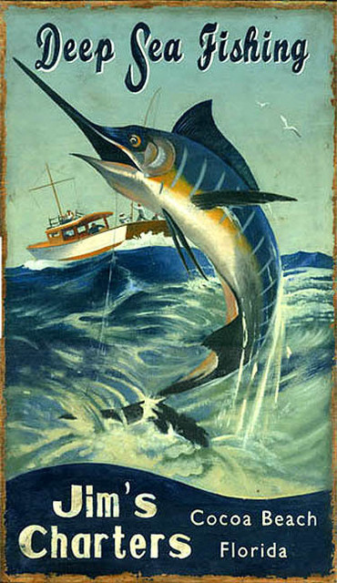 16x24 1952 New Zealand Marlin Fishing Vintage Style Sport Travel Poster 