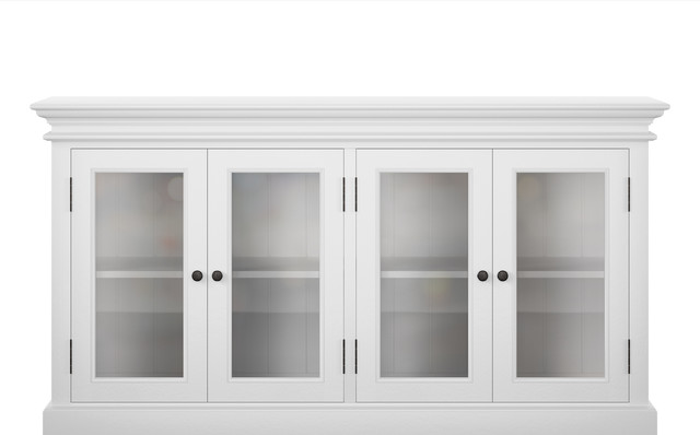 White Buffet Table With Glass Doors Luxembourg, SAVE 48% - mpgc.net