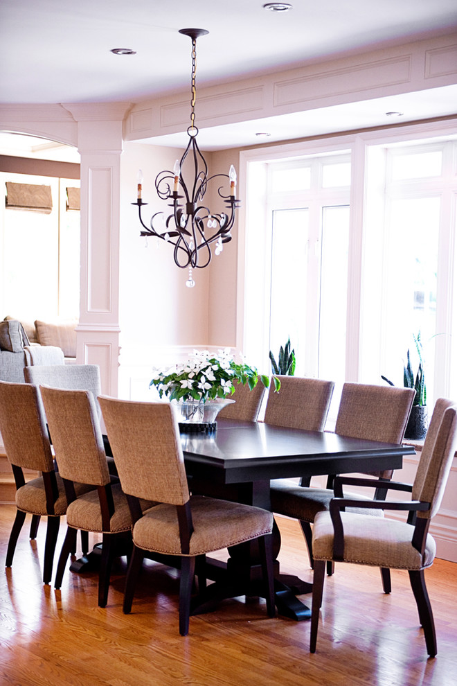 This is an example of a traditional dining room in Other with medium hardwood floors.