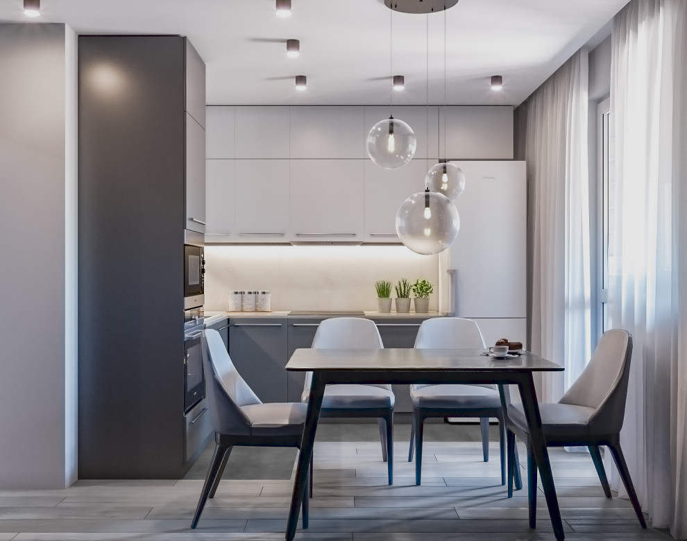 Однокомнатная квартира 35 квадратных метров в современном стиле