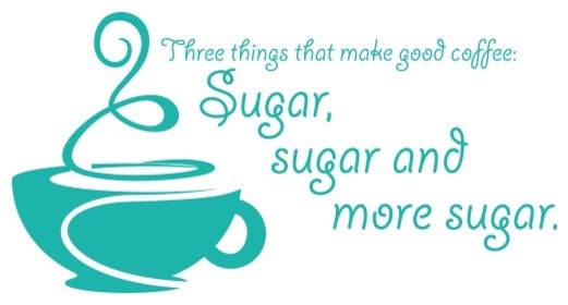 Sugar Wall Decal, Turquoise, 59"x31"